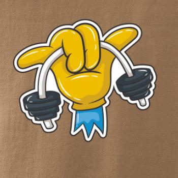 Comics ruka a činka