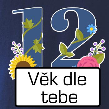 Květinové číslo kreslené - vlastní věk