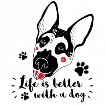 German shepherd - life is a better with dog
