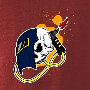 Svářeč - kreslená lebka