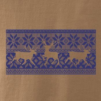 Jelen ve vánočním vzoru