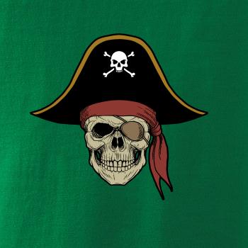 Pirátská lebka s kloboukem