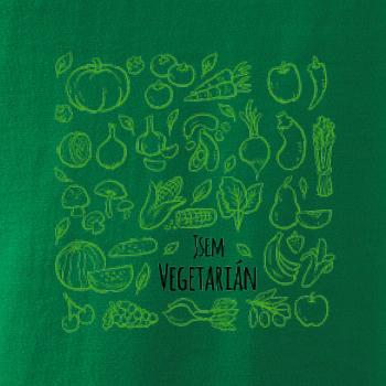 Jsem vegetarián - zelenina ve čtverci