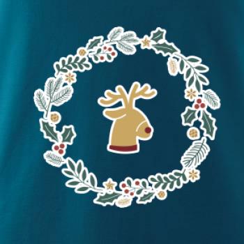 Vánoční věnec se sobem