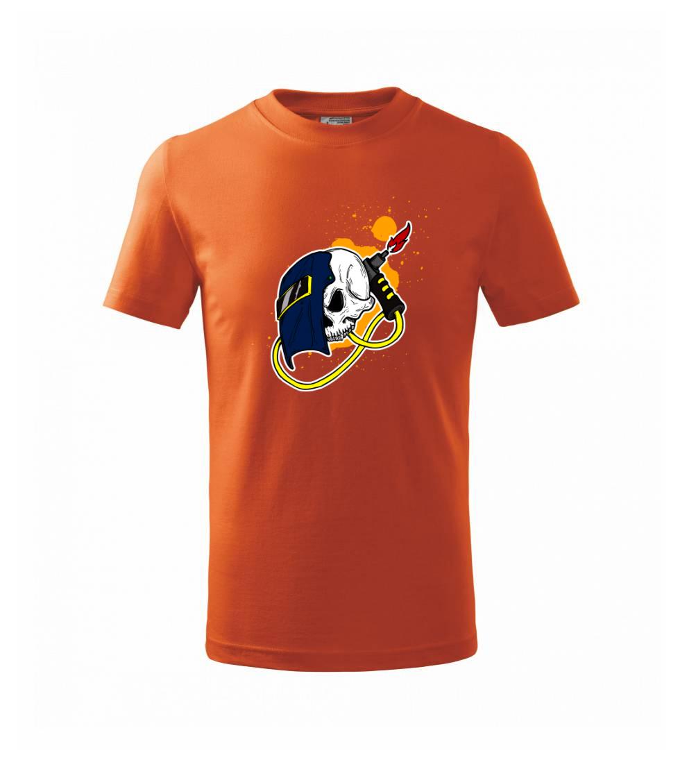 Svářeč - kreslená lebka