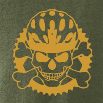 Lebka cyklisty - helma zlatá