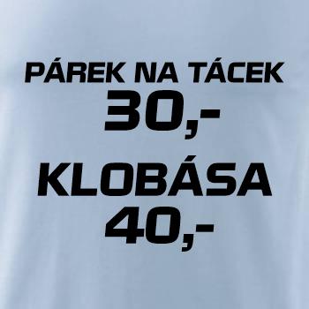 Párek na tácek a klobása