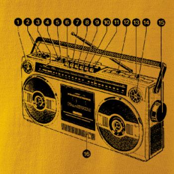 Nákres starý magnetofon