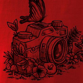 Foťák kreslený motýl