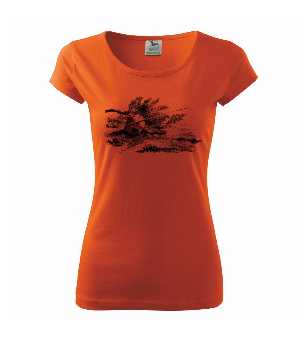 Kreslený prut opřený o kámen