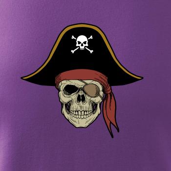 Pirátská lebka s kloboukem