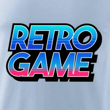 Retro game nápis barevný