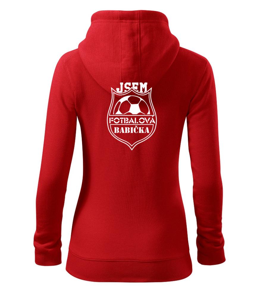 Jsem Fotbalový děda / fotbalová babička - Dámská mikina trendy zipper s kapucí