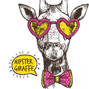 Hipster Giraffe