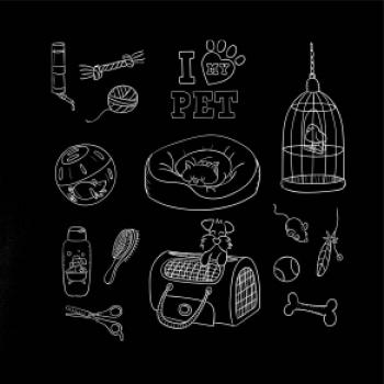I love my pet - kreslený obrázek