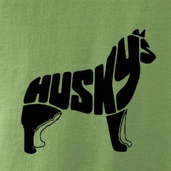 Husky - text v těle