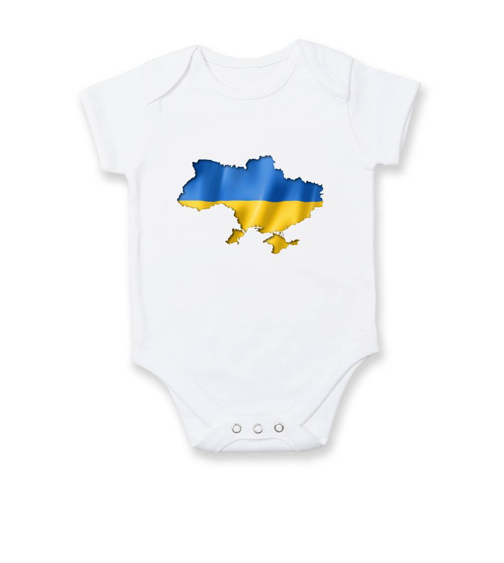 Ukrajina vlajka mapa - Body kojenecké