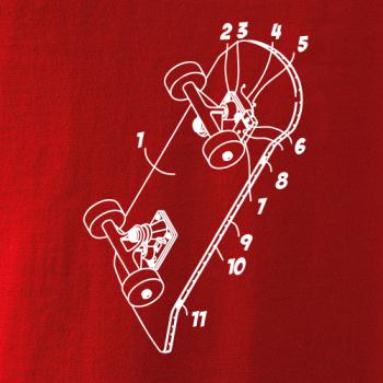 Skateboard nákres prkna