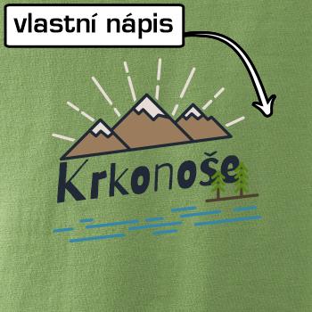 Kreslené hory - vlastní nápis
