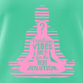 Joga - positive vibes only růžová