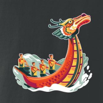 Dračí lodě při závodě