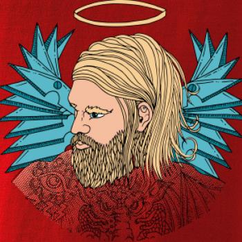 Anděl malovaný - muž (Pecka design)