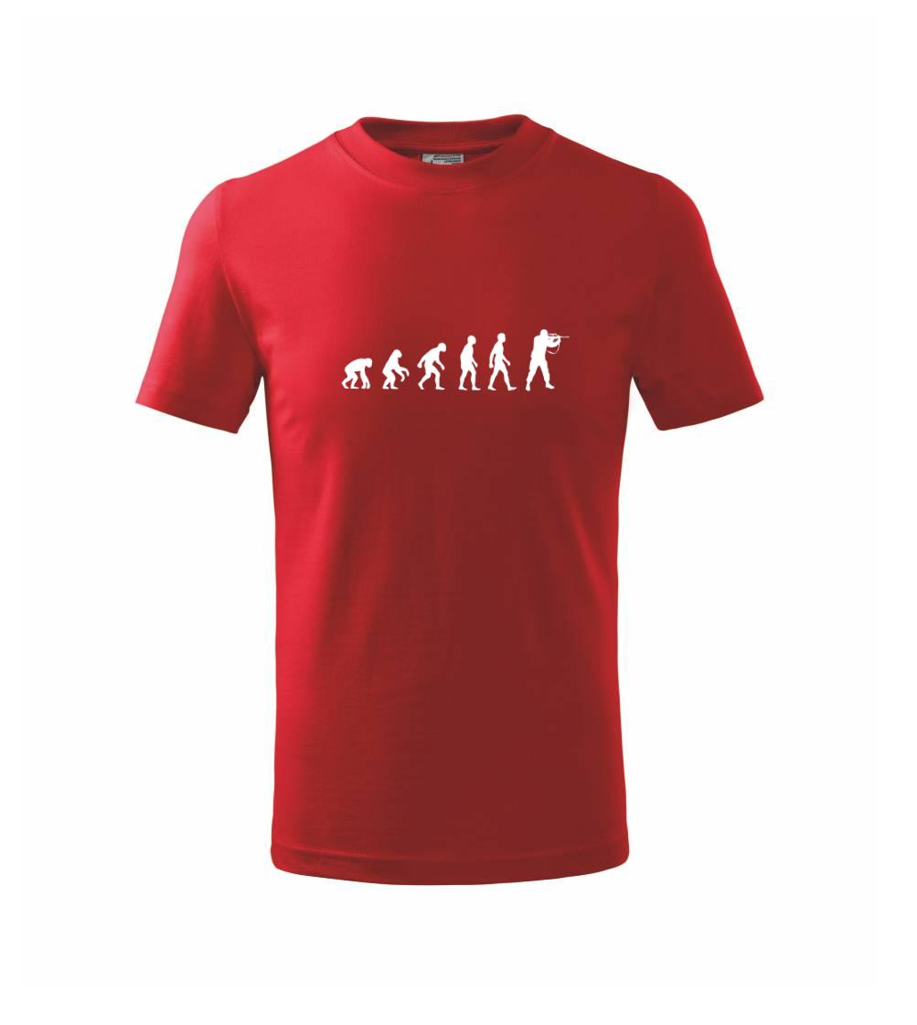 Evoluce vojáka - stojící - Triko dětské basic