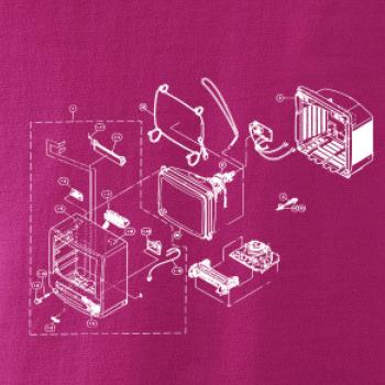 Nákres stará CRT televize