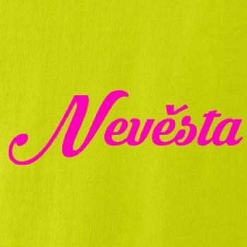 Nevěsta nápis