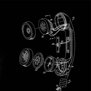 Nákres telefonní sluchátko staré