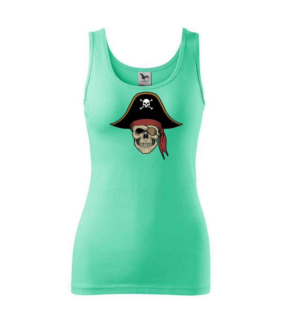 Pirátská lebka s kloboukem