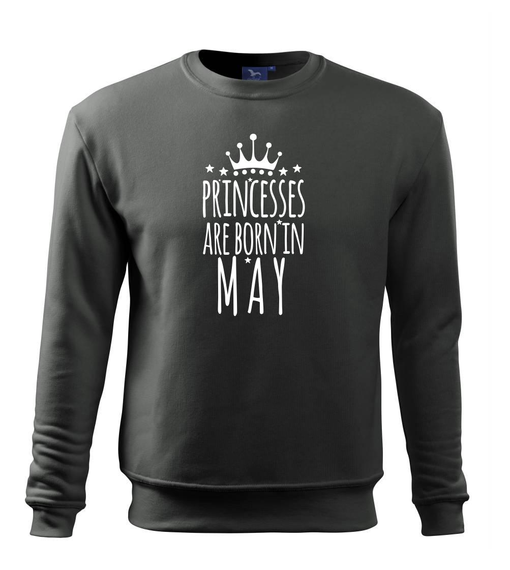 Princesses are born in may - Mikina Essential dětská