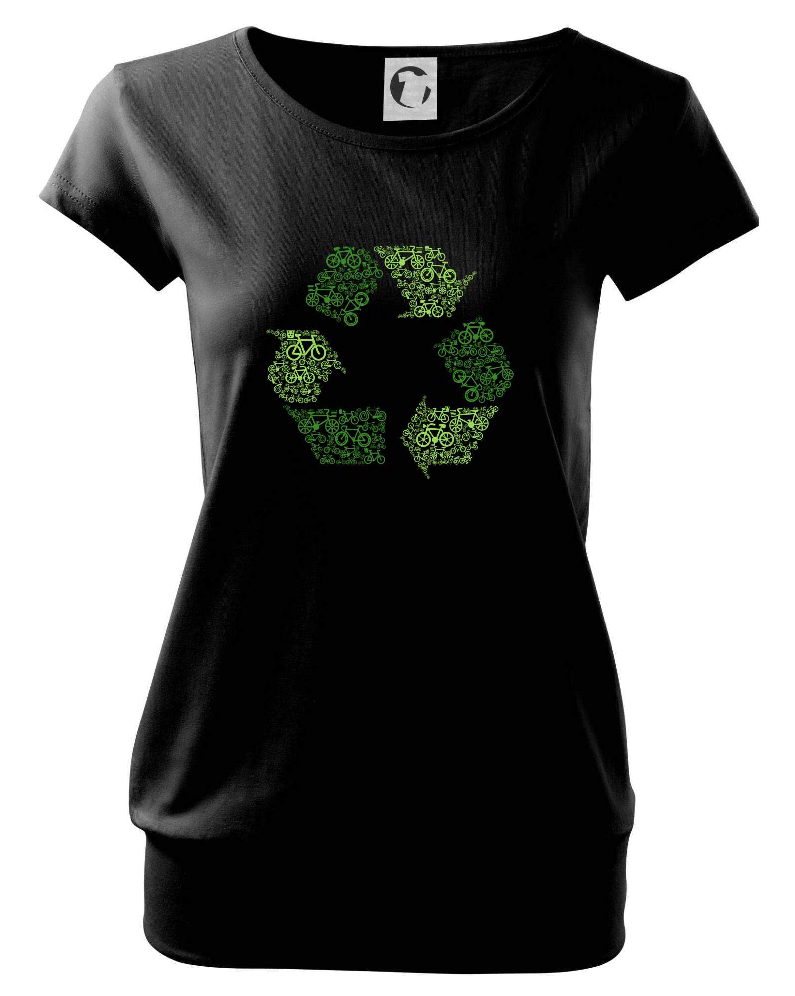 Recycling symbol icons - Volné triko city