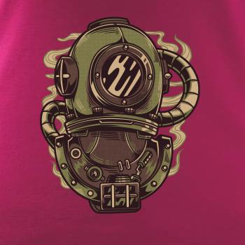 Starý potapěčský skafandr