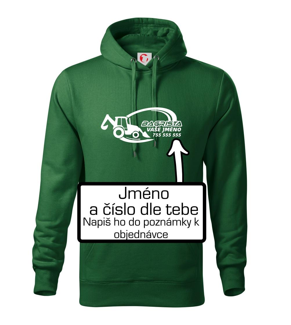 Traktorbagr - vlastní nápis a číslo