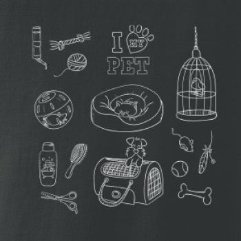 I love my pet - kreslený obrázek