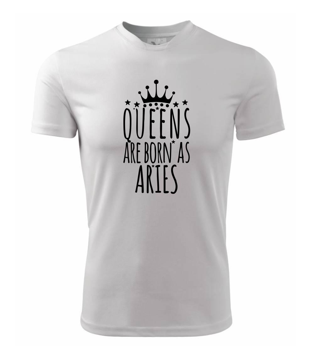 Queens are born as Aries - Beran - Dětské triko Fantasy sportovní (dresovina)