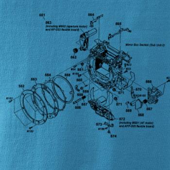 Nákres uzávěrka starý fotoaparát