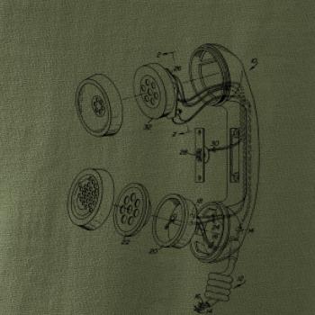 Nákres telefonní sluchátko staré