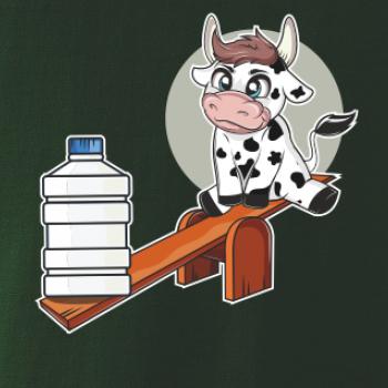 Kravka na houpačce