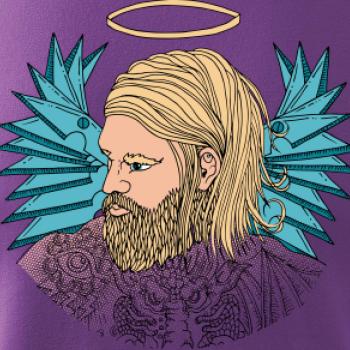 Anděl malovaný - muž (Pecka design)