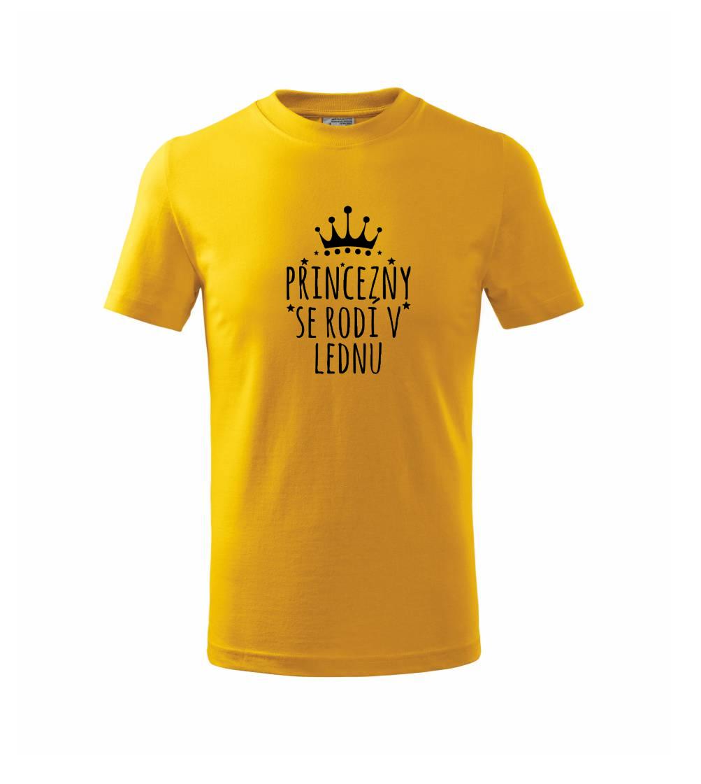 Princezny se rodí v lednu - Triko dětské basic