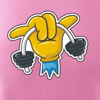 Comics ruka a činka