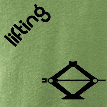 Lifting nápis šikmo