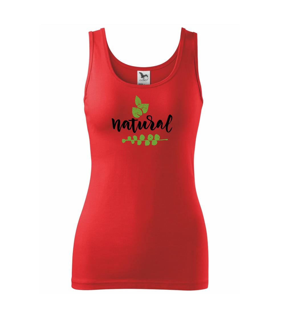 Natural - nápis v listech - Tílko triumph