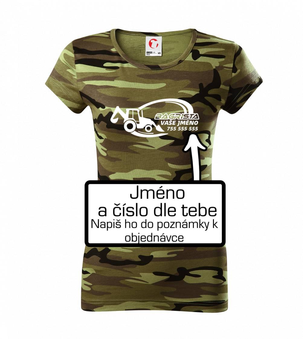 Traktorbagr - vlastní nápis a číslo