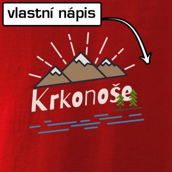 Kreslené hory - vlastní nápis