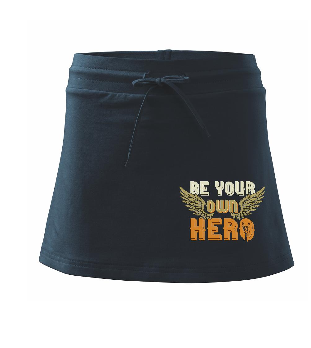 Be your own hero - Sportovní sukně - two in one