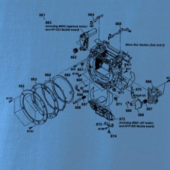 Nákres uzávěrka starý fotoaparát