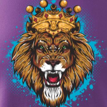 Lev kreslený s korunou